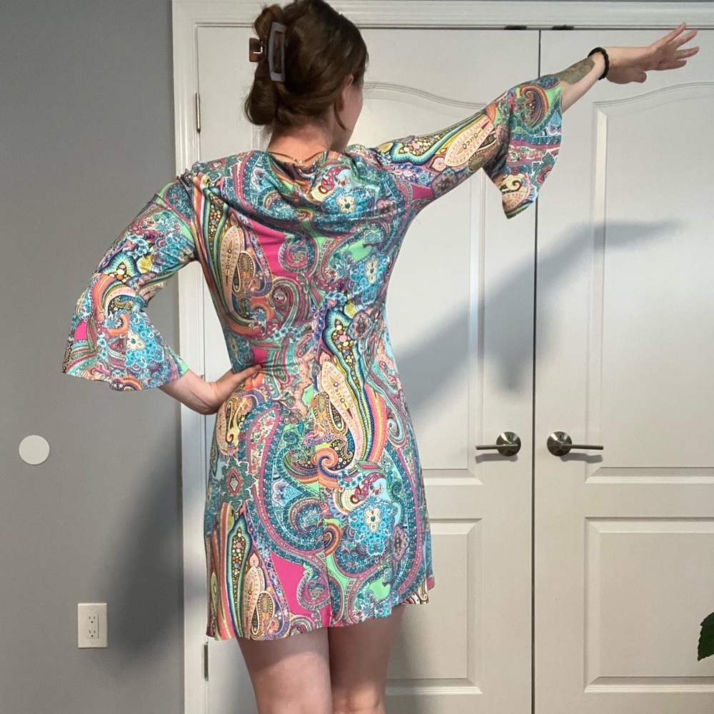 Tommy Hilfiger Multicolor Paisley Print Dress